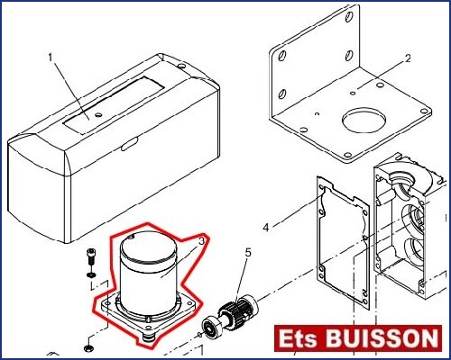 BENINCA DU.45E24 - Calotte moteur N°3 Ref. 9686167